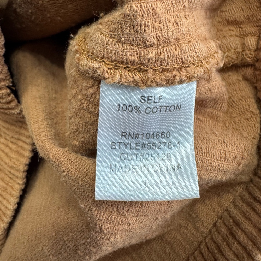 Chloe & Katie Women’s Sz L Khaki Corduroy Button Up Mini Skirt Cotton Pockets - Picture 3 of 5